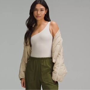 Lululemon  Wundermost Ultra-Soft Nulu One-Shoulder Bodysuit - Black